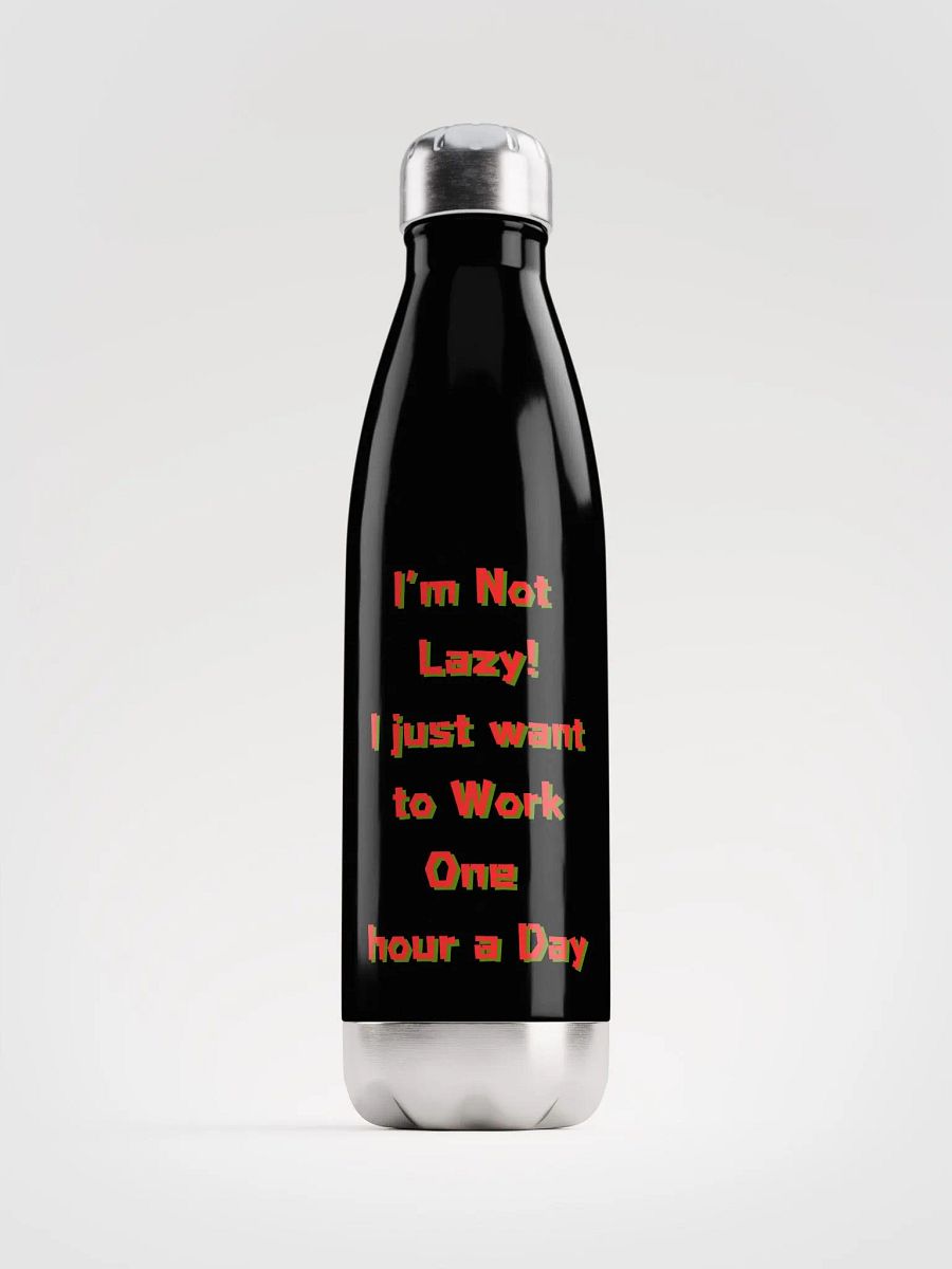 Motivational One Hour a Day Stainless Steel Water Bottle product image (2)