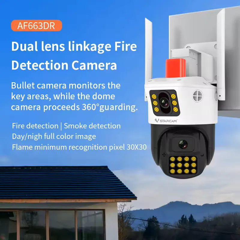 Advanced 2K HD AI Outdoor Security Camera with Starlight Night Vision & Human product image (1)