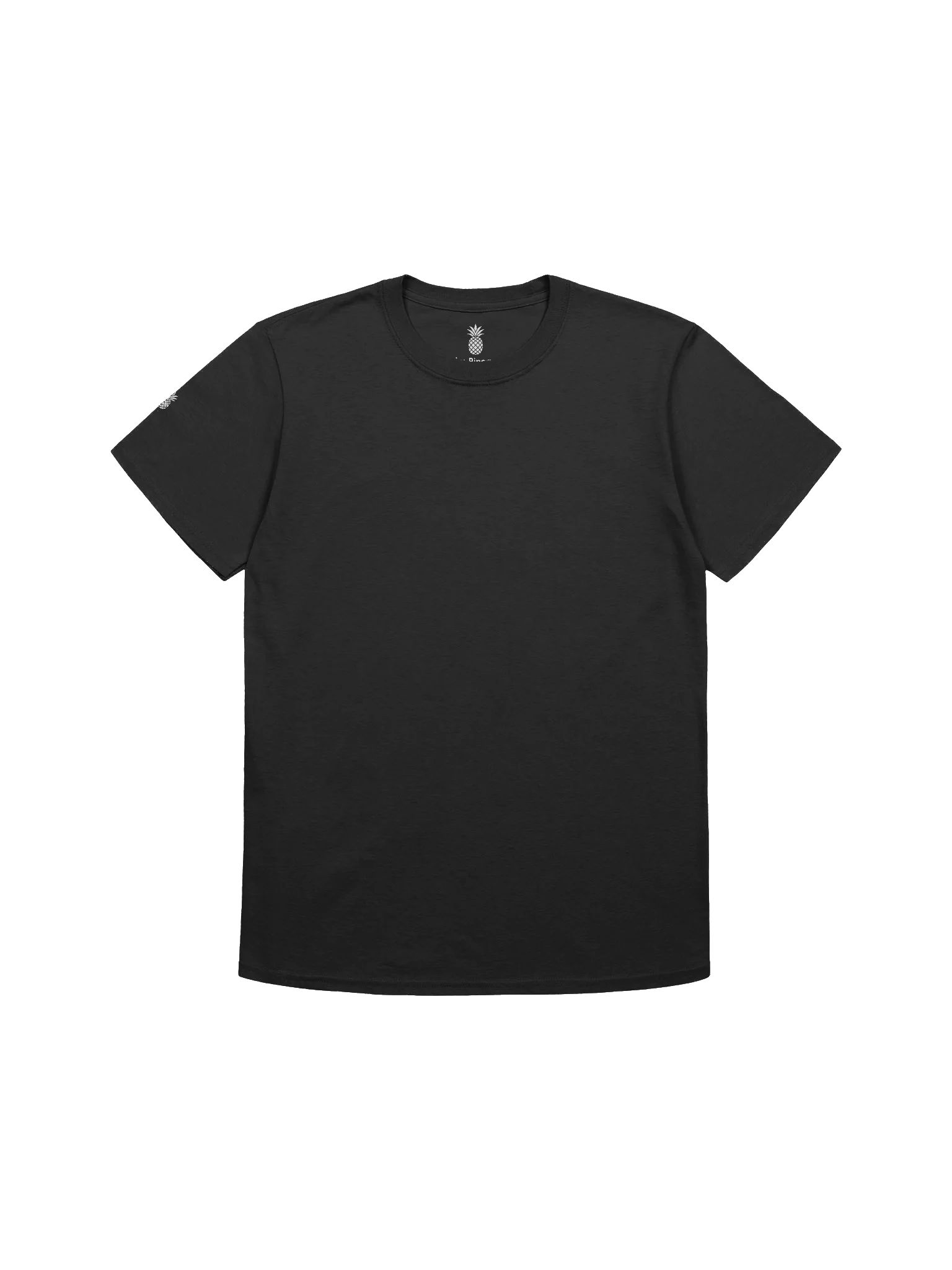 Relaxed Fit Lightweight Lucky Pineapple® Minimalist Sleeve Solid Color Unisex T-Shirt (Black & Dark Colors) product image (7)