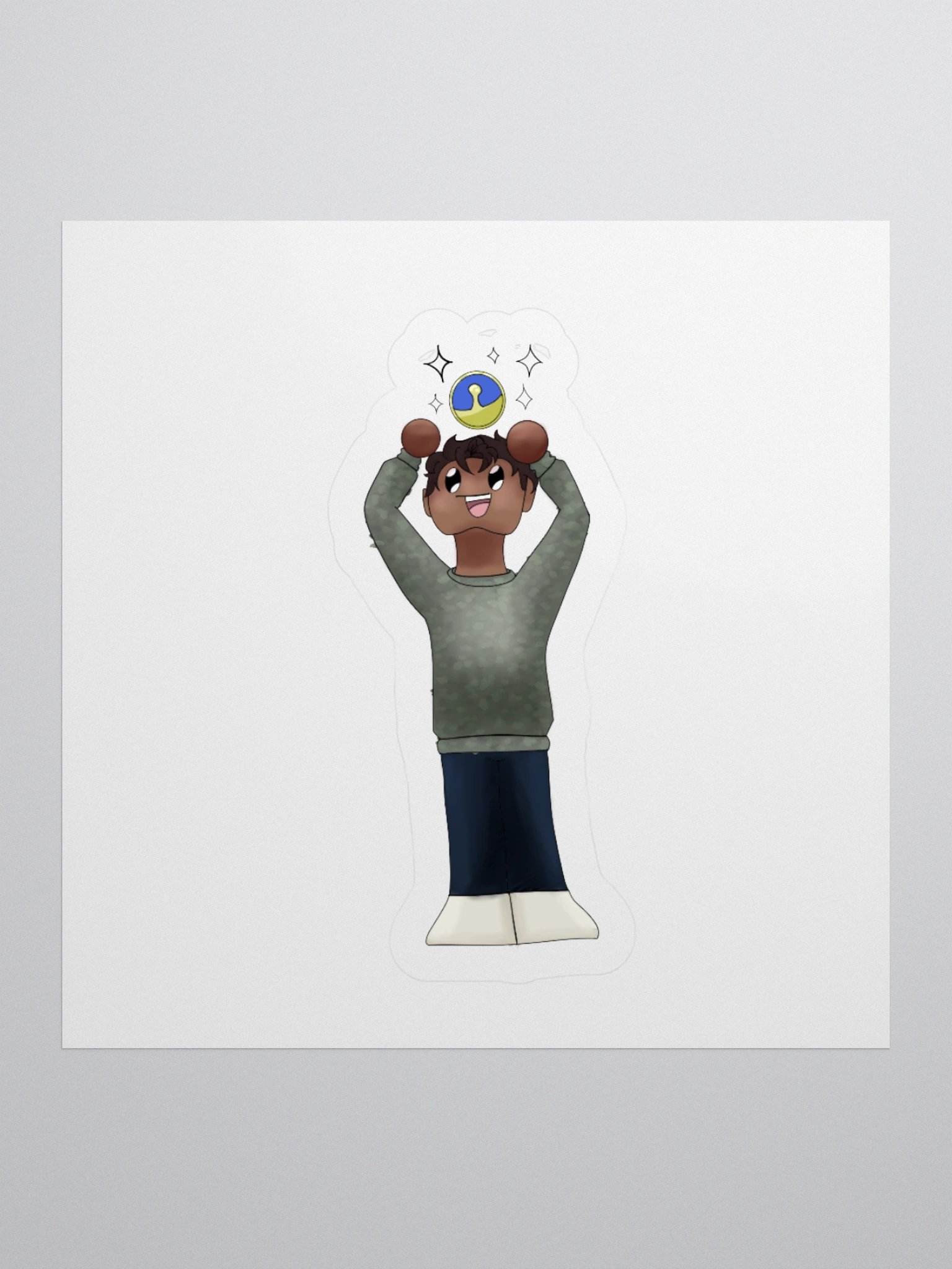 Clock Tiny BDubs Sticker product image (1)
