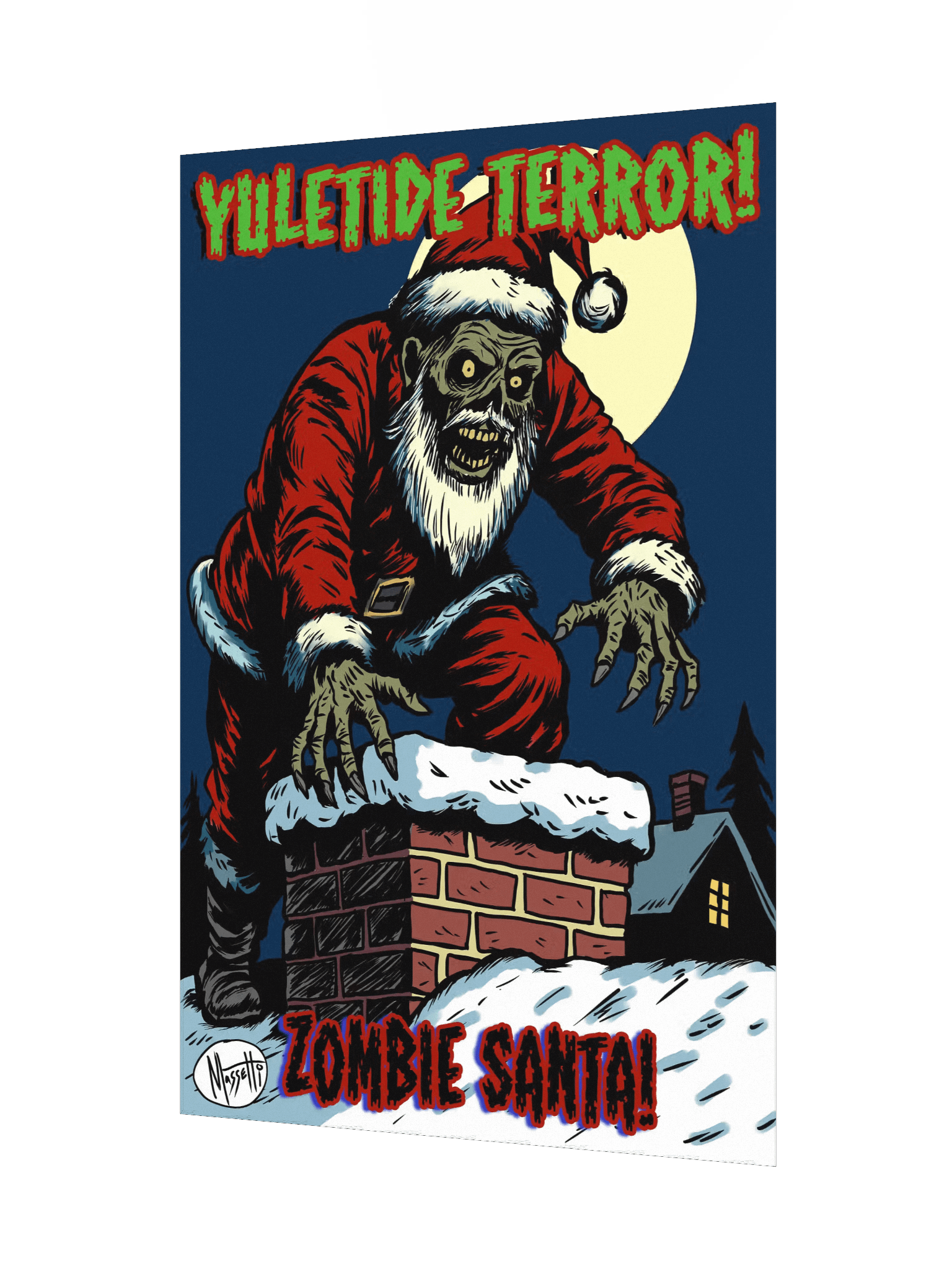 ZOMBIE SANTA Art Print product image (3)