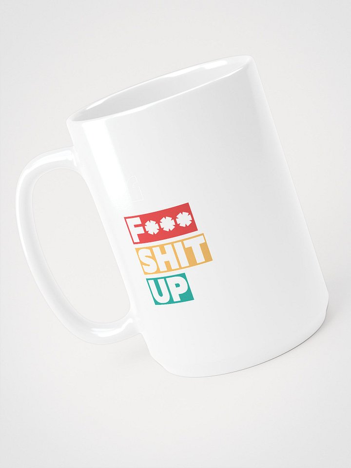 Vivid Censored Phrase White Glossy Mug product image (2)