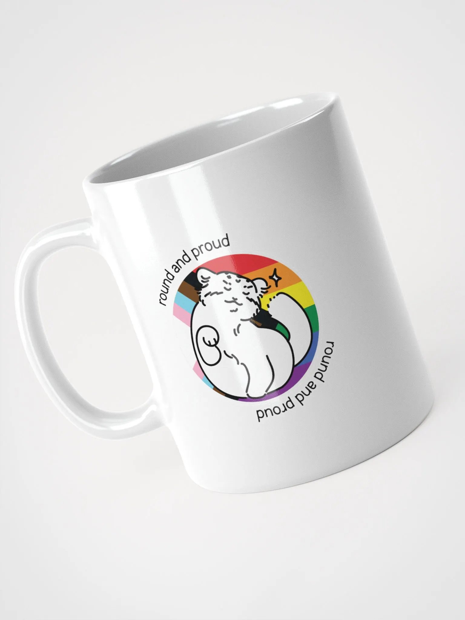 Round and Proud Manul Pride Version - White Mug product image (8)