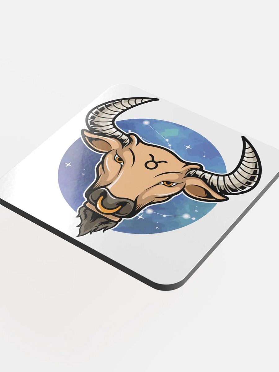 Celestial Taurus Bull Glossed Coaster product image (4)