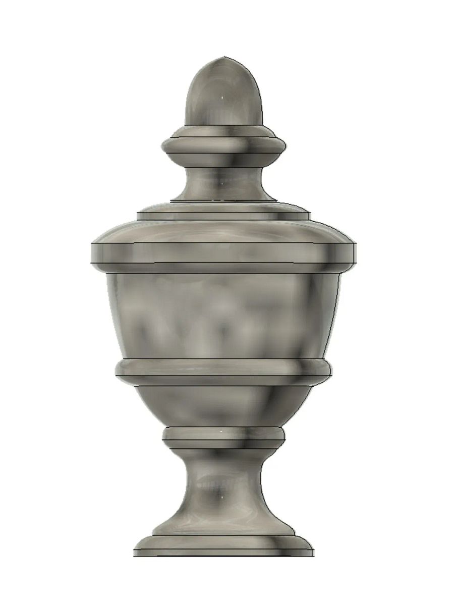 Cemetery Urn V2 3D Model product image (1)