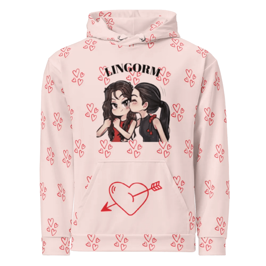 LingOrm Cartoon Design Valentine Unisex Hoodie product image (10)