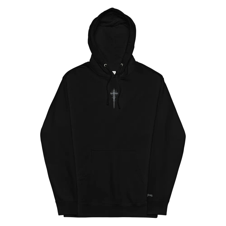 Grey Crusifix Basic Hoodie product image (2)
