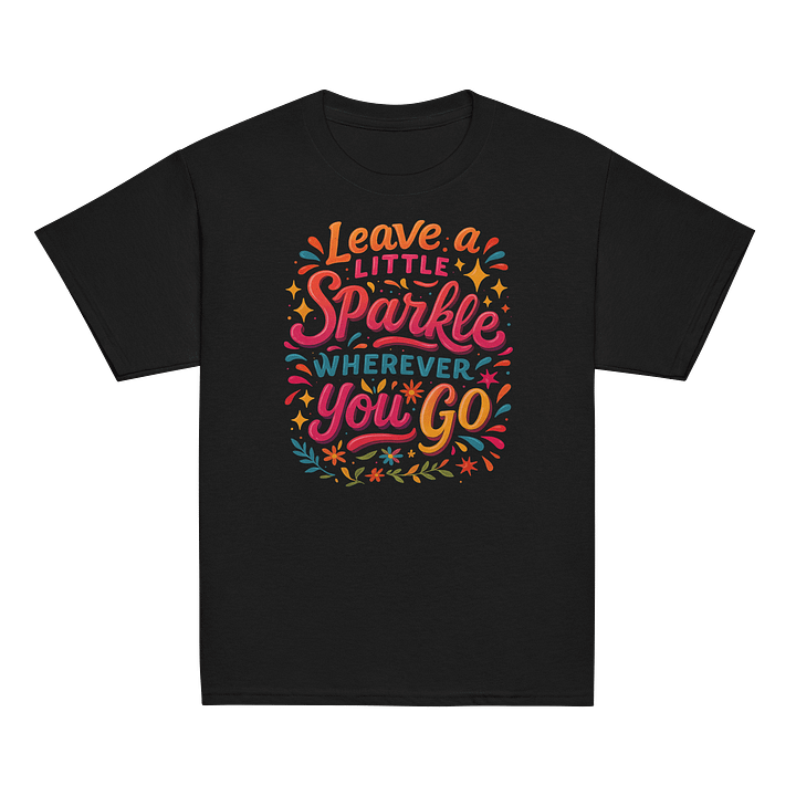 Leave a Little Sparkle – Kids’ Rainbow Positivity Tee product image (7)