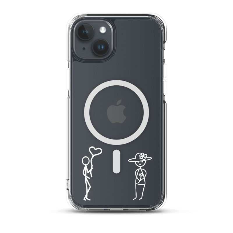 She & Her Pookie iPhone MagSafe® clear case - White product image (1)