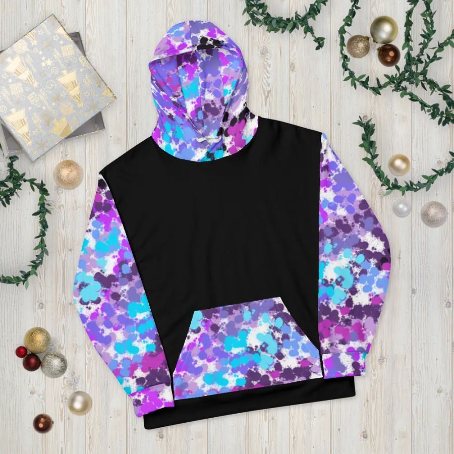Purple And Black Splotch Hoodie product image (11)