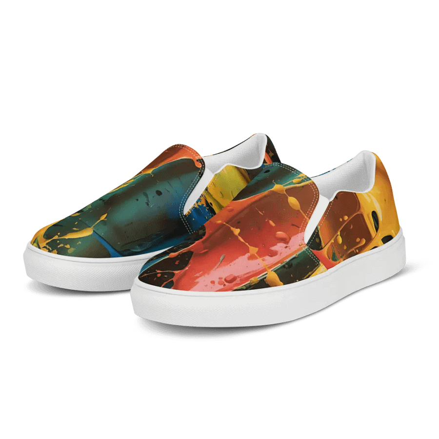Vibrant Splatter Canvas Shoes product image (5)