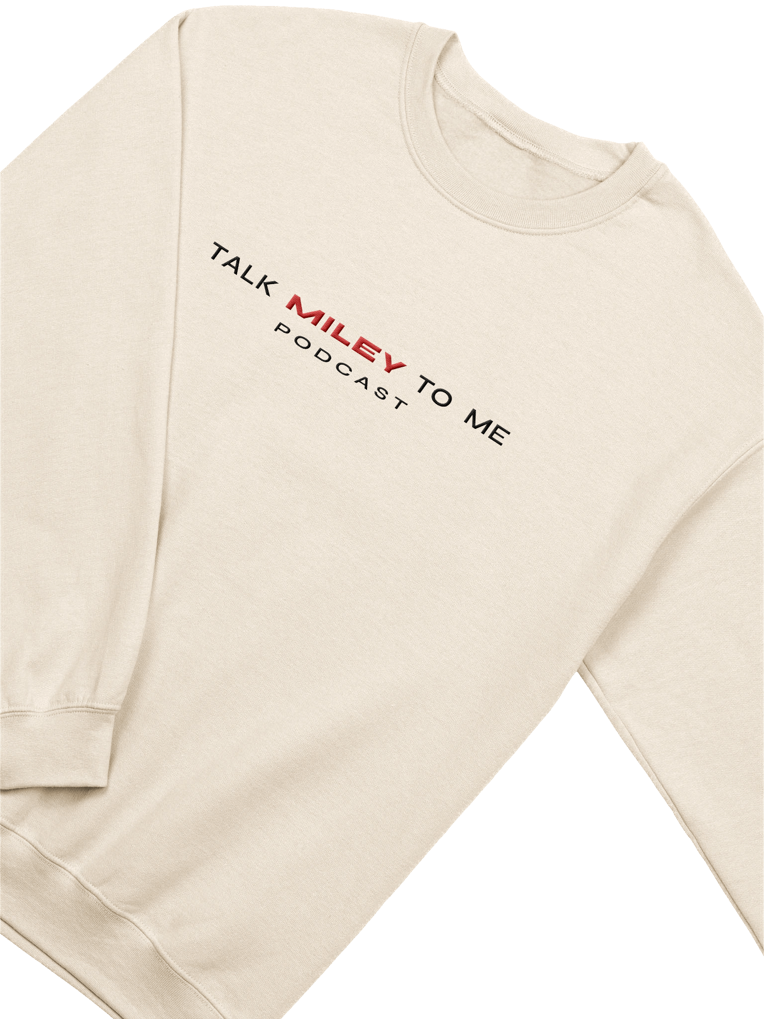 Talk Miley to Me Podcast - Light Colors Crew Neck Sweatshirt - Embroidered product image (8)