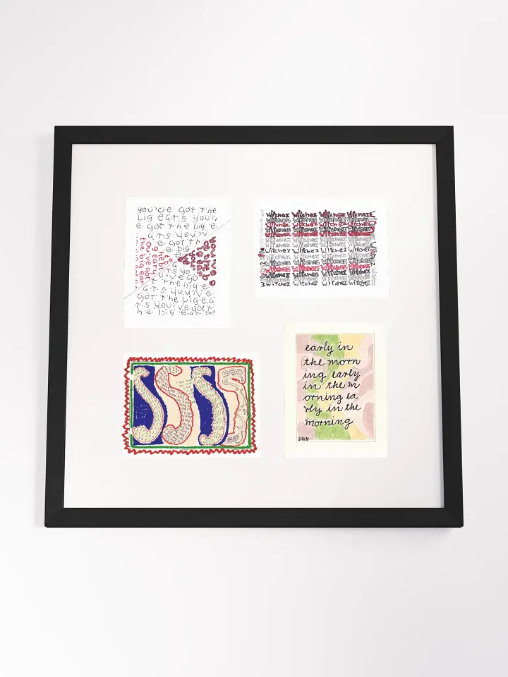 Build Your Own Four Panel Card Art (mixed orientations) Framed product image (8)