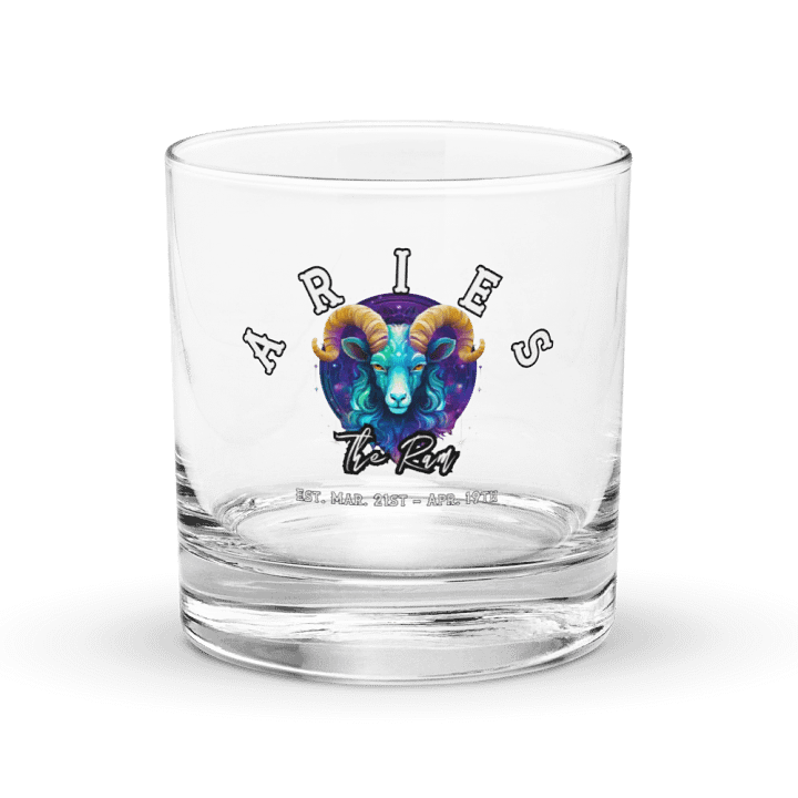 Aries - Zodiac Rocks Glass product image (1)