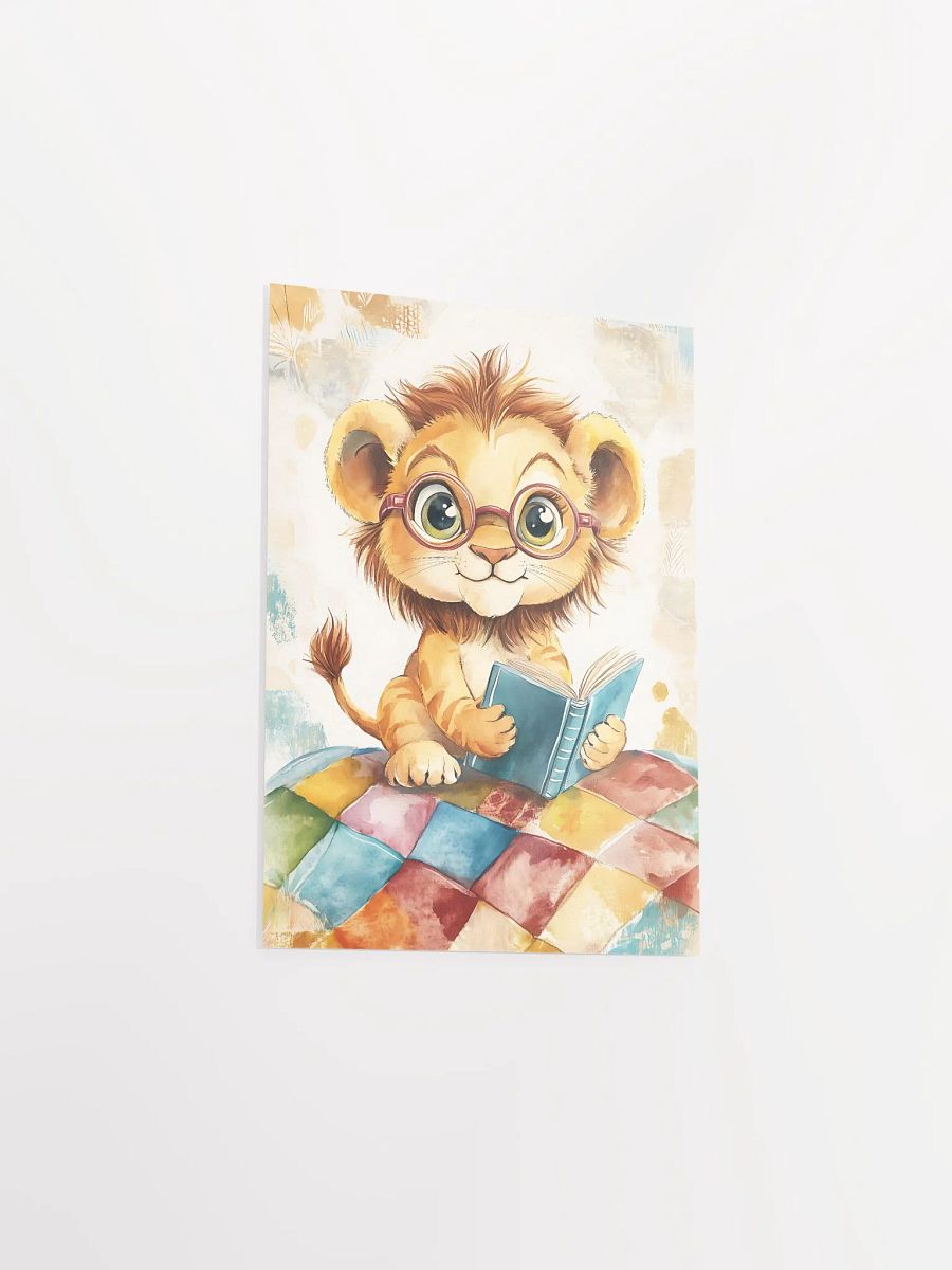 Lion's Literary Adventure Poster product image (3)