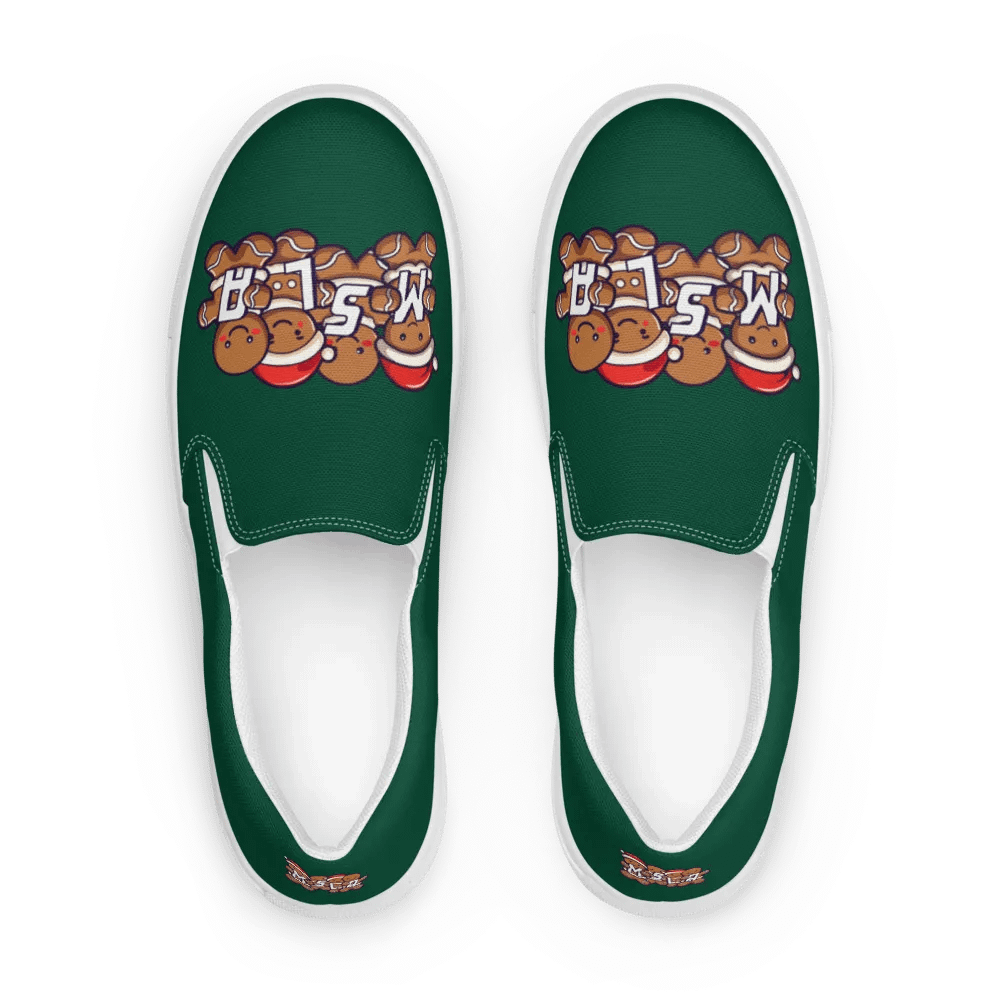 MSLA Holiday Gingerbread Women's Slip-On Canvas Shoes product image (7)