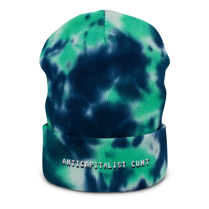 ANTICAPITALIST C*NT tie-dye beanie product image (5)