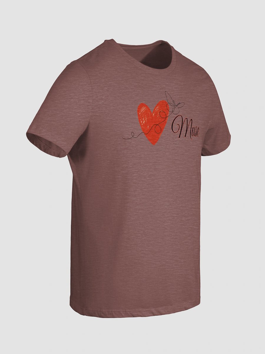 Women's Supersoft Relaxed-fit T-Shirt I Love Muse Letter product image (8)