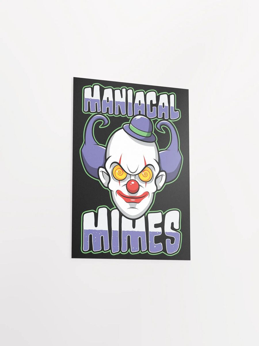 Maniacal Mimes Creepy Clown Poster – Spooky & Funny Wall Art product image (11)