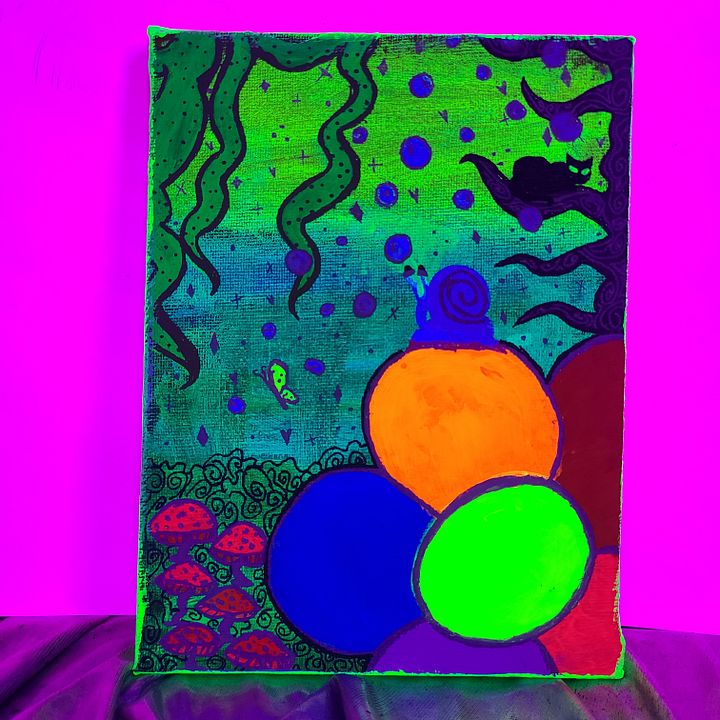 Mystic Dreamscape - 6x8 painting on canvas product image (2)