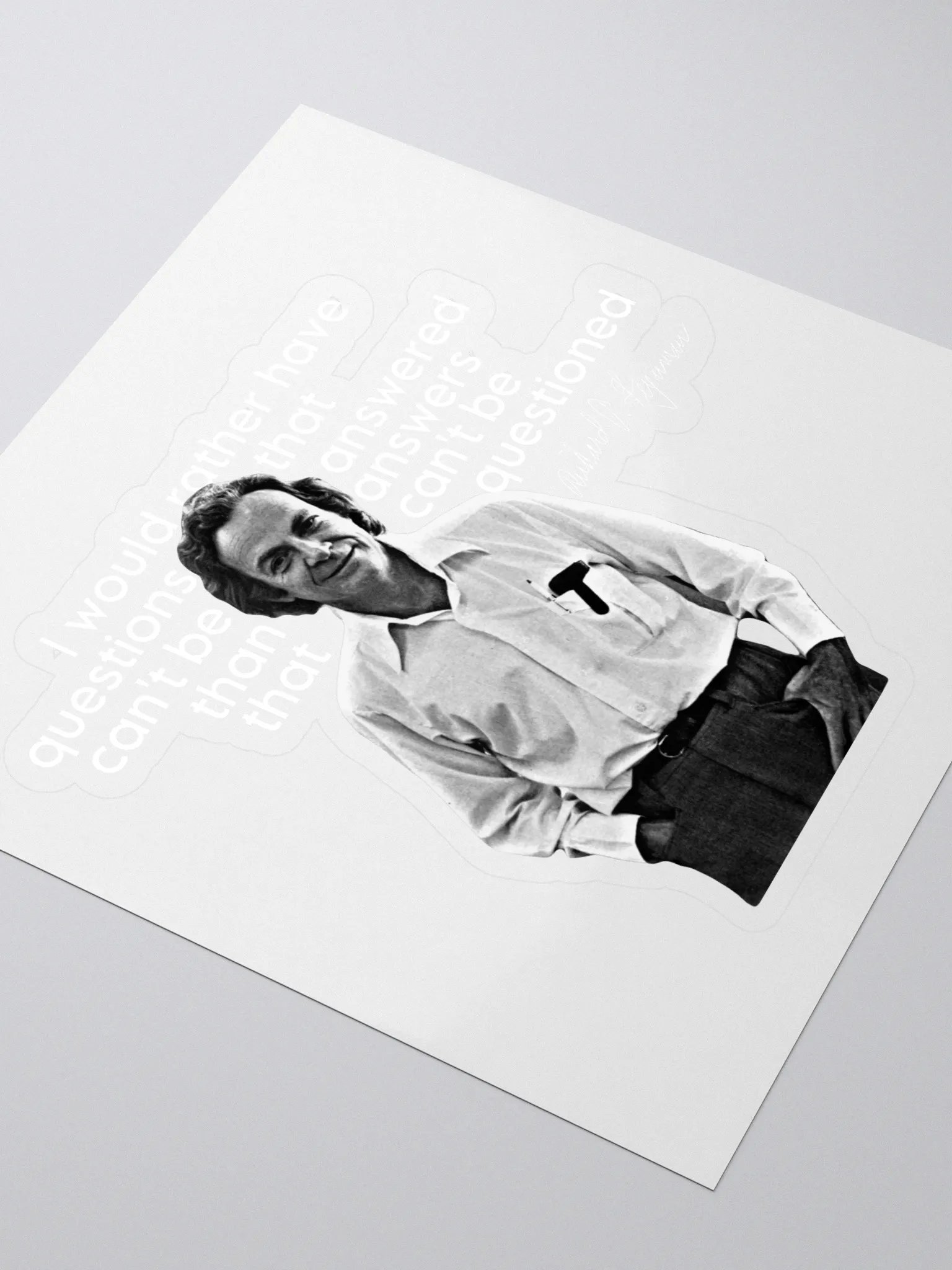 Feynman: Questions Sticker product image (3)
