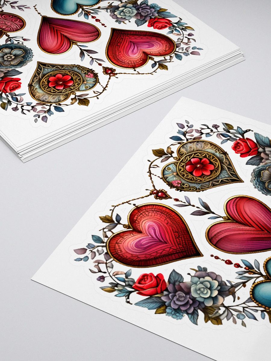 Victorian Valentine Hearts Sticker product image (4)