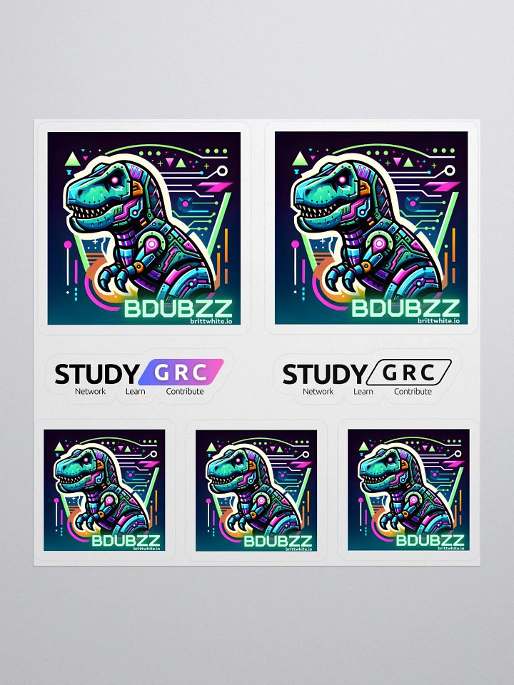 bdubzz x Study GRC Sticker Sheet product image (1)