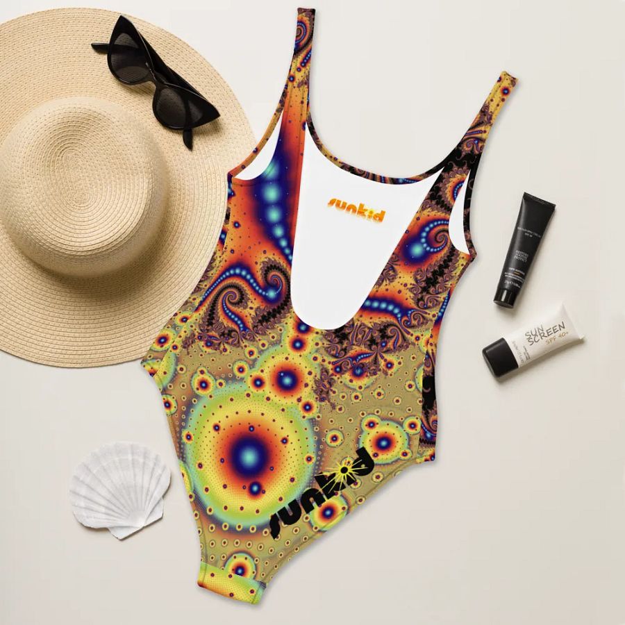 Fractal One Piece Swimsuit - Broken Necklaces product image (8)