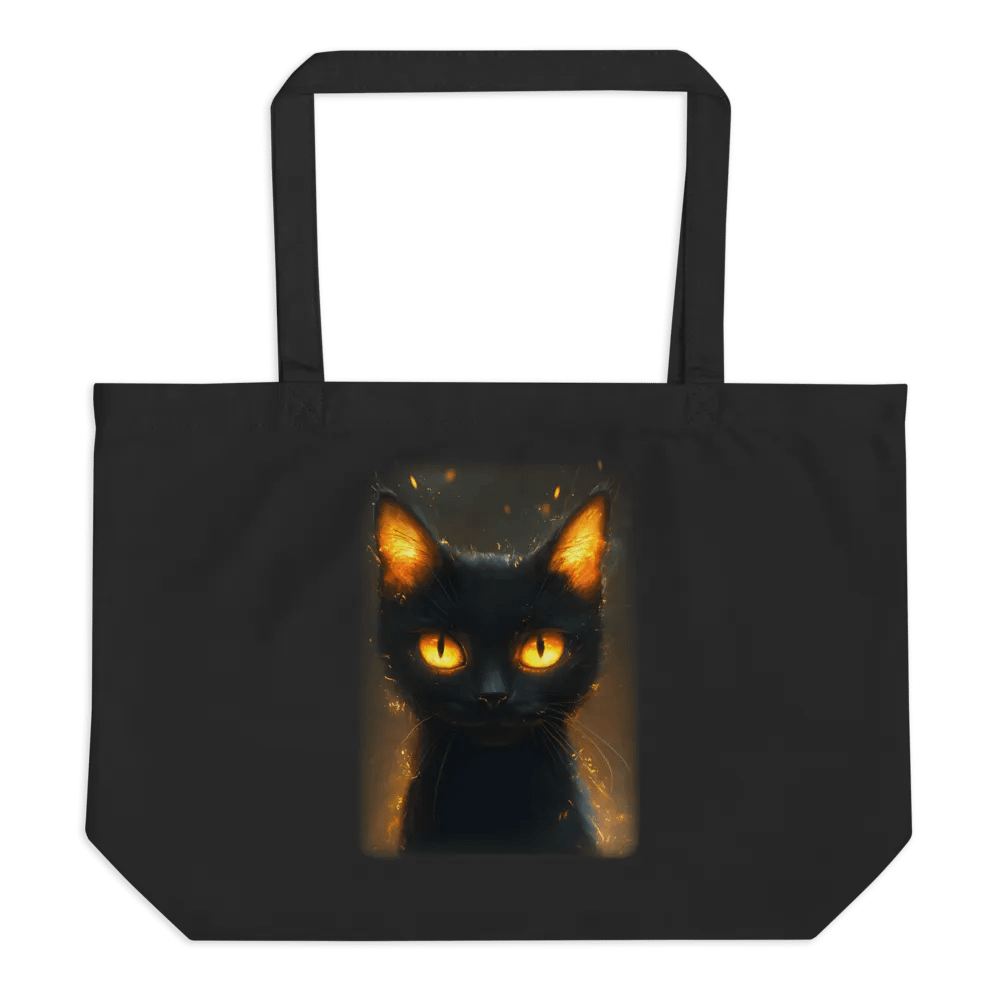 Shoulder bag with fire eyed cat product image (1)