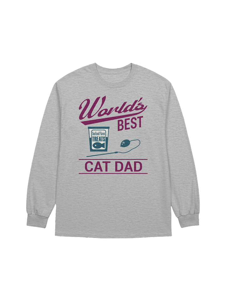 World's Best Cat Dad - Unisex Adult Long Sleeve T-shirt product image (1)
