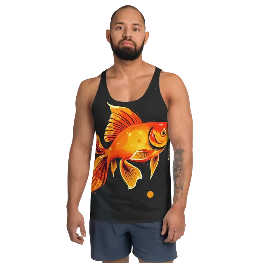 Flowing Fins All-Over Tank Top unisex product image (1)