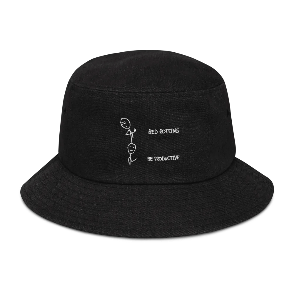 Bed Rotting vs Be Productive Bucket Hat product image (1)