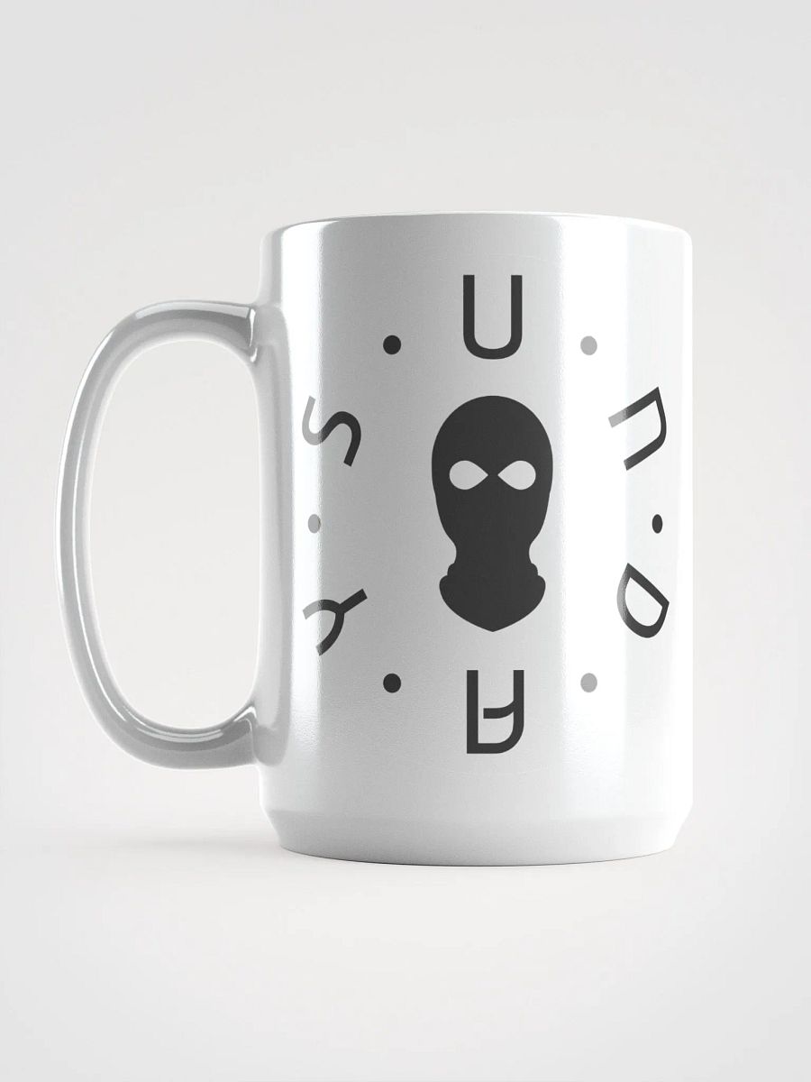Black Balaclava Logo White Mug 15oz product image (4)