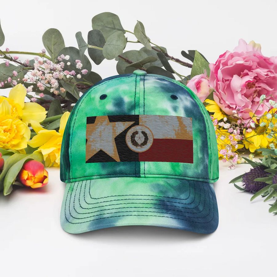 "Texas" Embroidered Tye-Dye Hat product image (4)