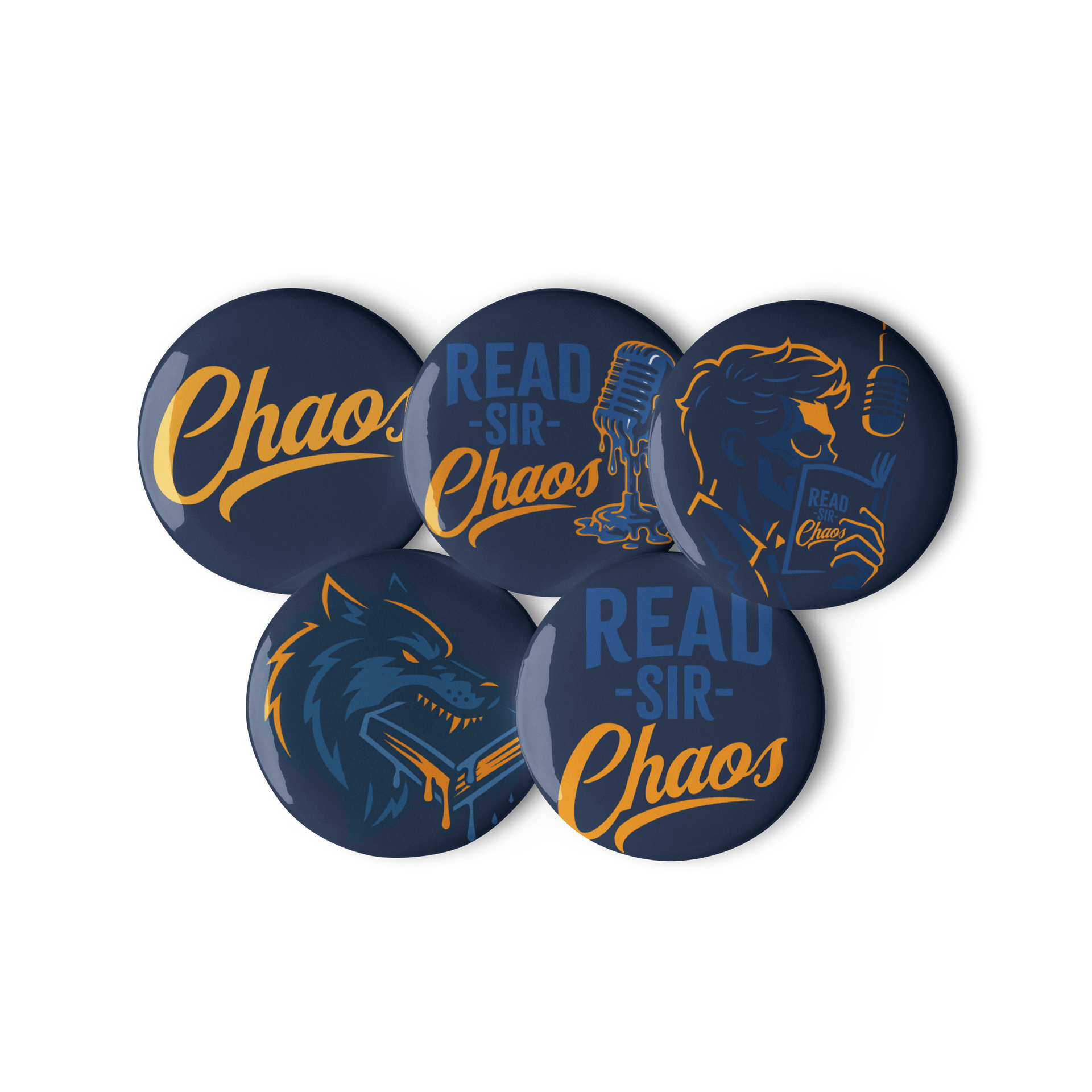 Read | Sir Chaos Button Pin Set product image (3)
