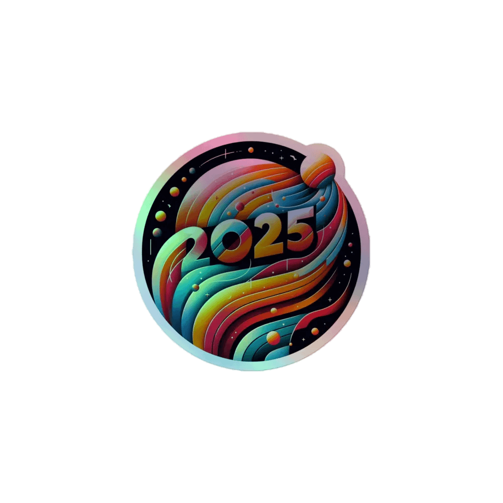 Cosmic Wave 2025 Holographic Sticker Set product image (1)