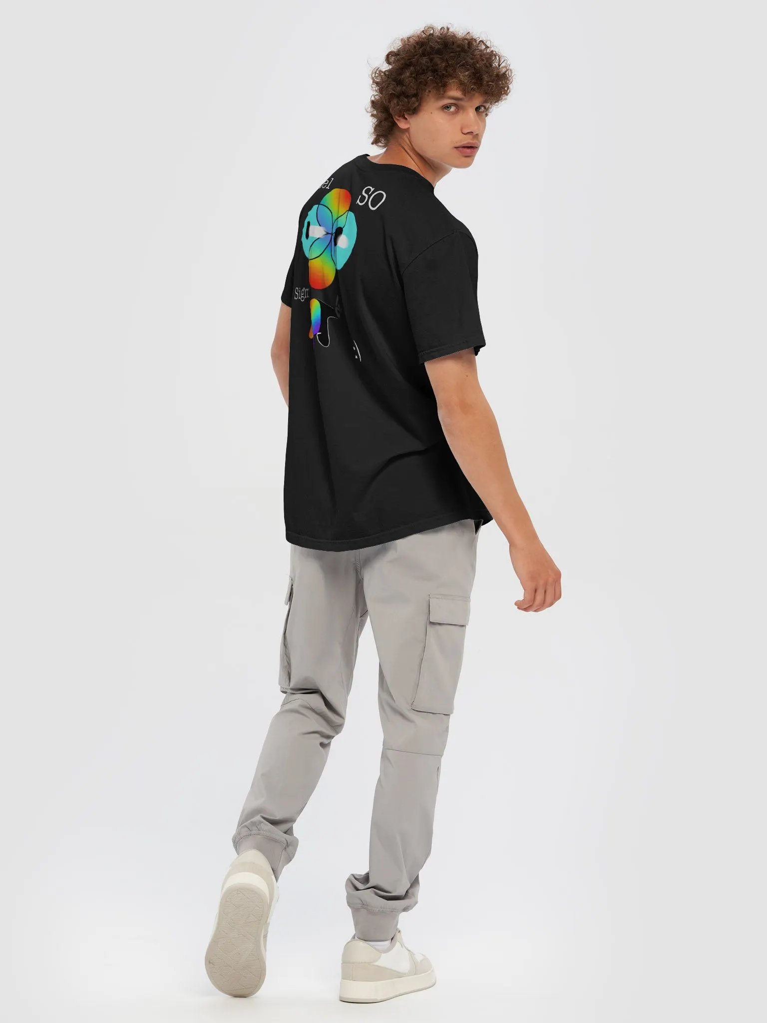 Mini thinking shirt with I feel so sigma back product image (5)