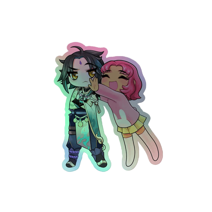 Leah + Xiao Holographic Sticker product image (2)