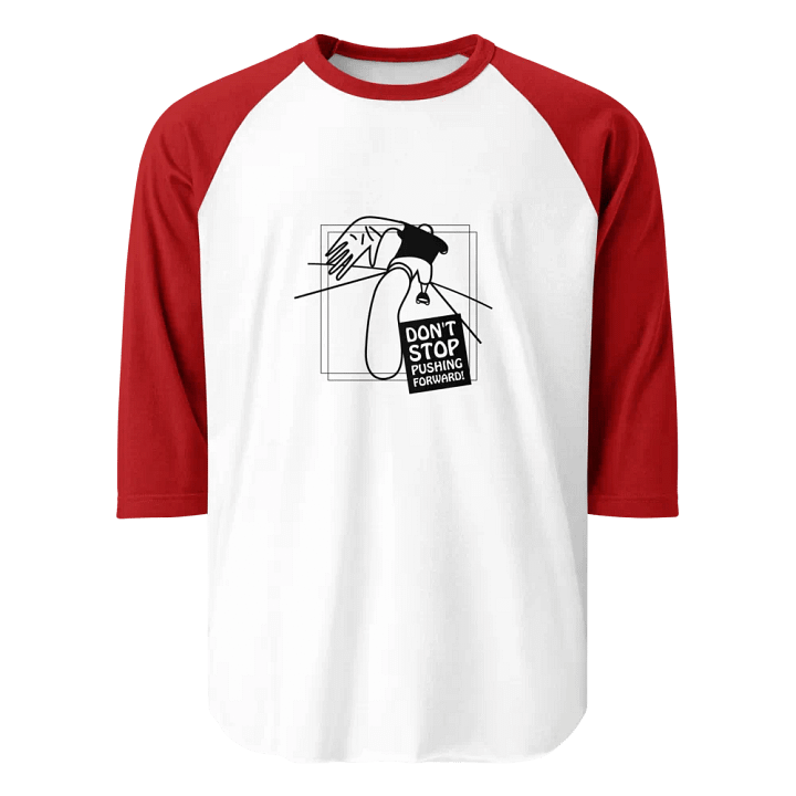 American Style College Raglan Tee - White/Red product image (1)