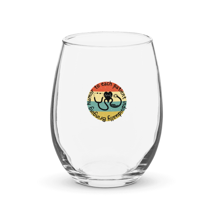 Bringing humor to each patient individually Stemless Wine Glass product image (1)