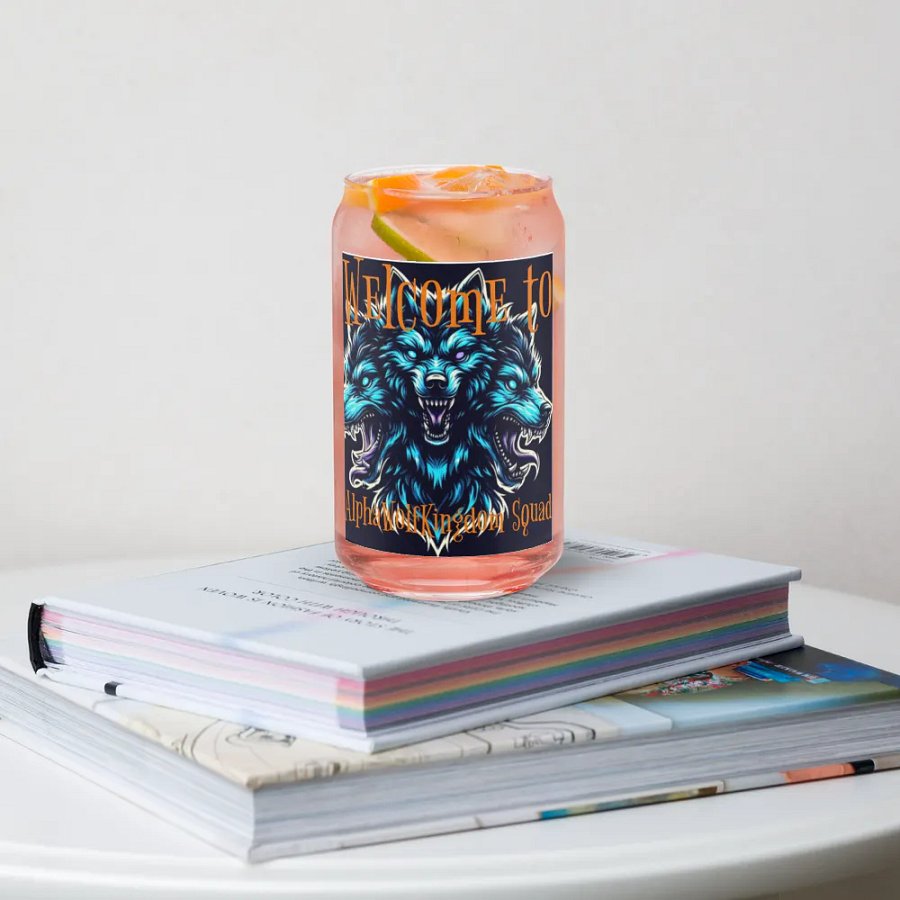 AlphaWolfKingdom Squad Can-Shaped Glass product image (4)
