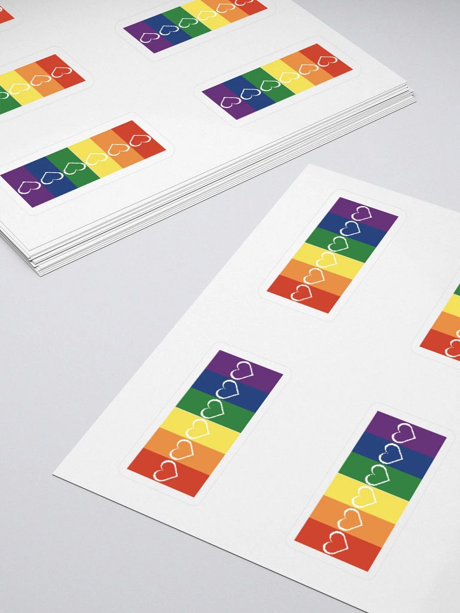 Mini Rainbow Pride with Heart Stickers product image (4)