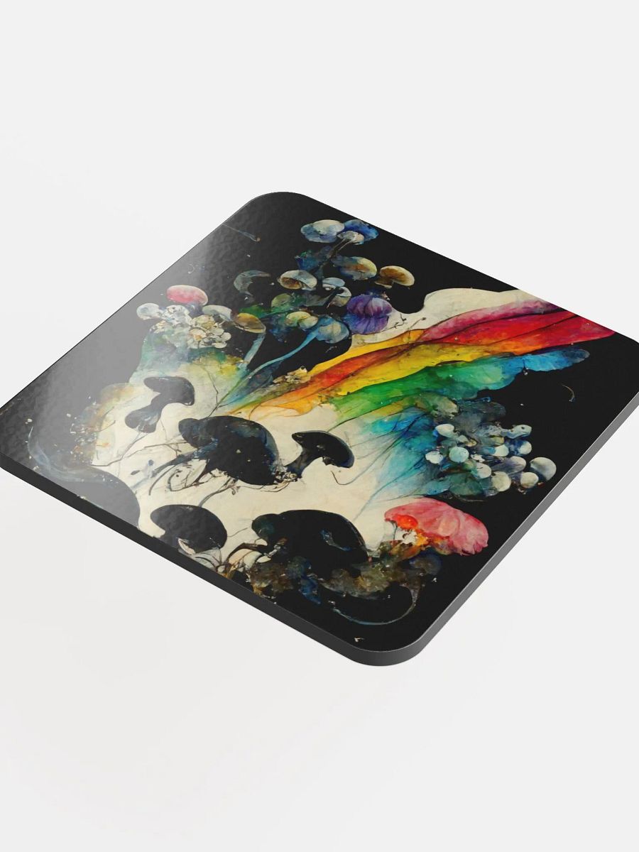 Mushroom Dreams Glossed Cork Coaster product image (4)