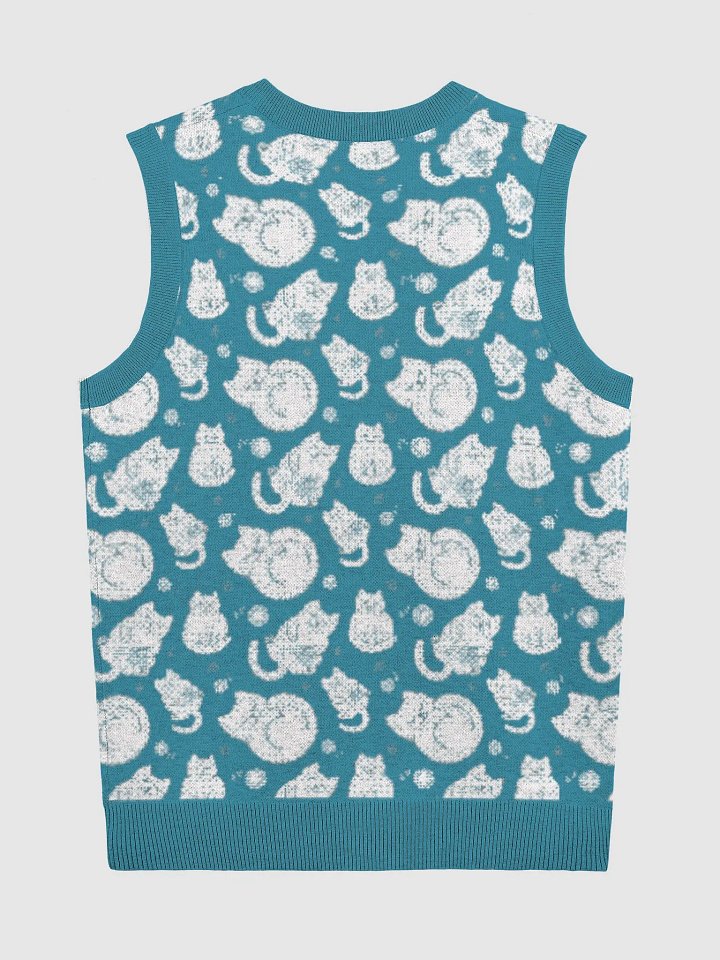 KITTY goes HERE! • knitted v-neck vest by Knitwise product image (2)