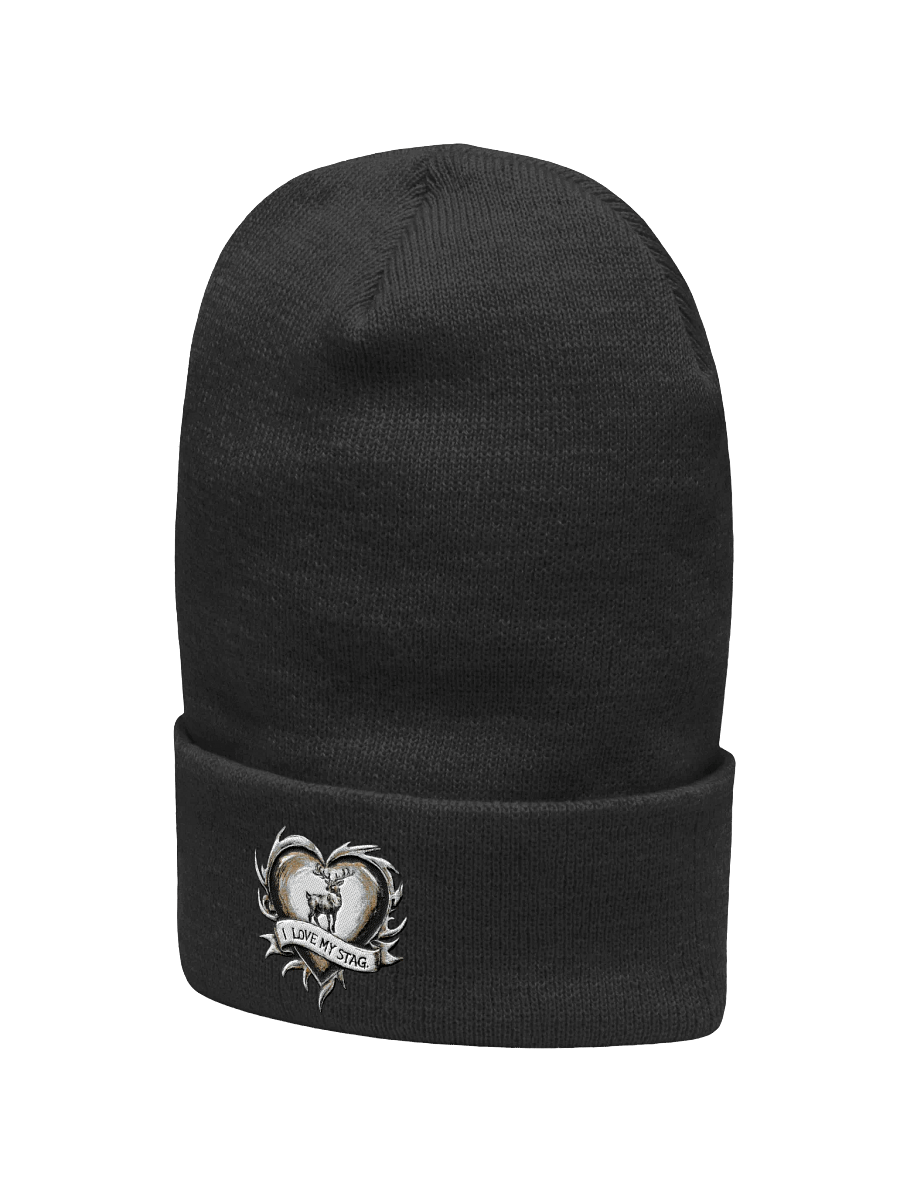 I Love My Stag embroidered cuff beanie for Vixen Hotwives product image (7)