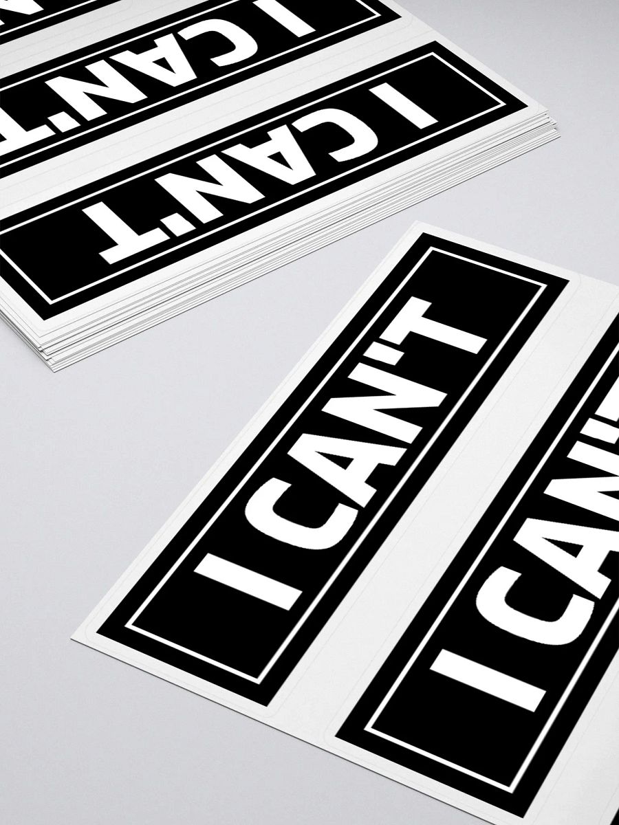 I CAN'T x3 stickers product image (12)