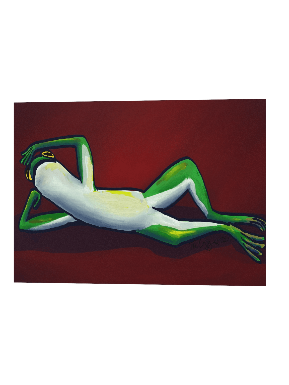 Reclining Frog Print product image (4)