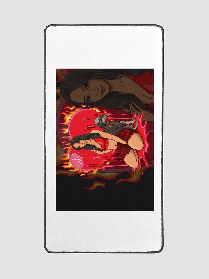 Heart on Fire Desk Mat product image (2)