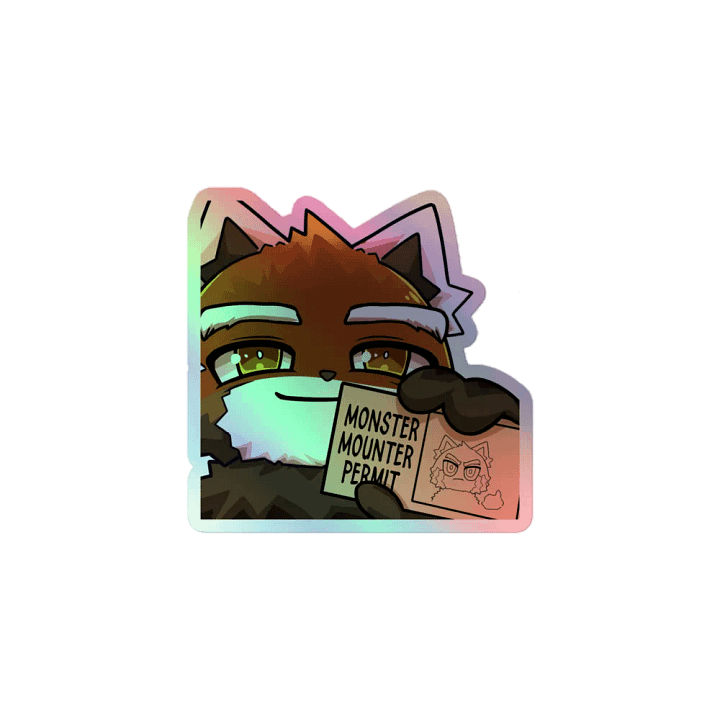 Holograpic Monster Mounter Sticker product image (1)