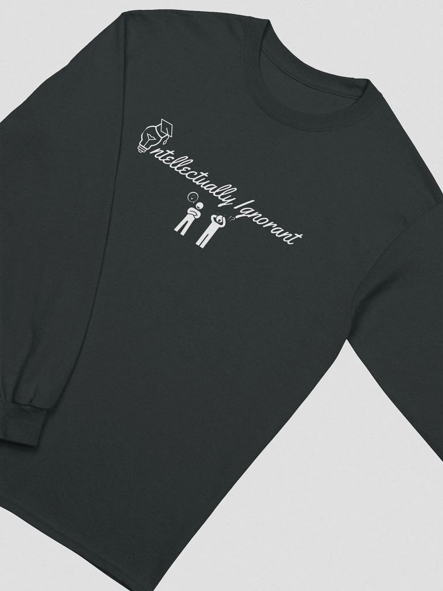Intellectually Ignorant ( White Logo) Gildan Ultra Cotton Long sleeve Tee product image (3)